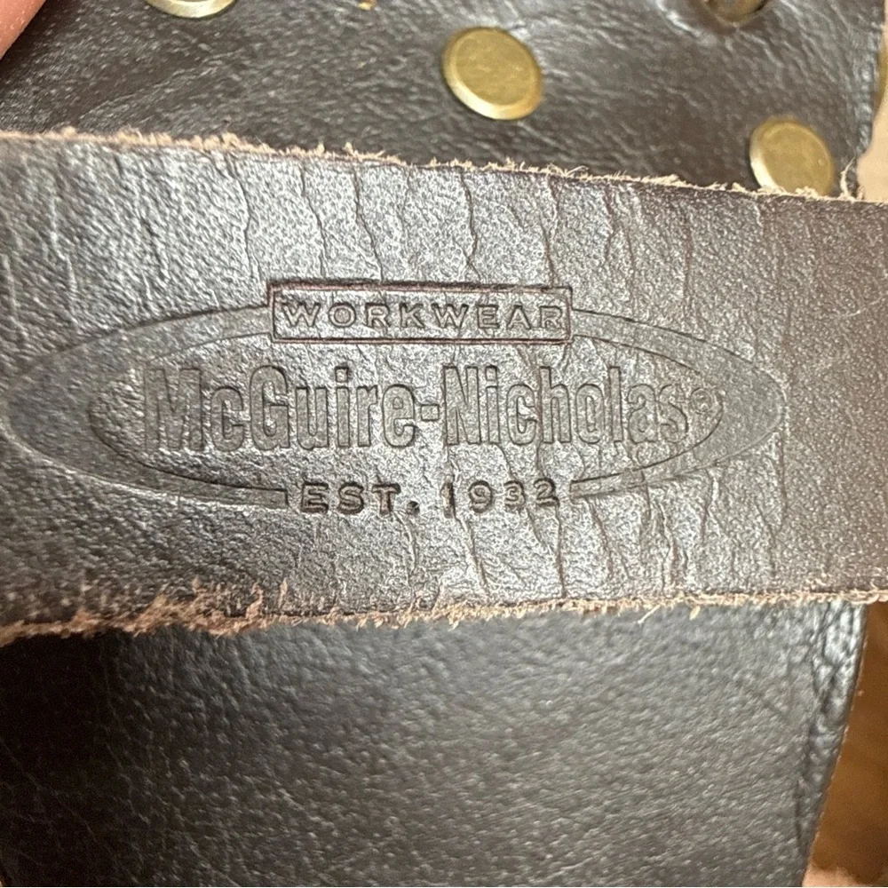 McGuire Nichols Workwear Genuine‎ Leather Tool Belt Holster Holder Contractor